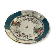 $365 Herend Blue White Gold Cornucopia Classic Hand-Painted Saucer Plate 5.5"