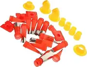 Gadpiparty 1 Set Caulking Tool Kit with Assorted Nozzles and Scrapers Reusable and Applicator for Gaps and Crevices Showers Sinks and Waterproofing