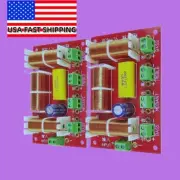 2Pcs 4-Way 3 Way Treble + Midrange + Dual Bass Speaker Crossover Divider Divider