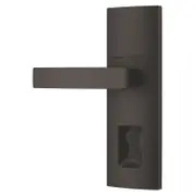 Gainsborough Matt Black Contemporary Angular Trilock Dummy Trim Set