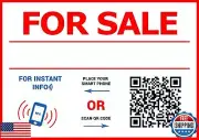 Sell Your Things - QR Code and NFC Tag Sticker - 11.5 Inch Wide x 8" High - E