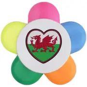 'Welsh Flag Heart' Flower Shape Highlighter Pen (HL00025777)