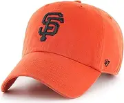 47 Brand MLB Alternate Color Primary Logo Clean Up Adjustable Baseball Cap Hat, Adult One Size Fits All
