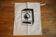 Heavy Duty Thick Cotton Canvas Laundry Camping Storage Bag Sack 22"x28" Strap