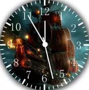 Pirates of the Caribbean Frameless Borderless Wall Clock Nice For Gifts Z13