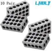 LABLT 10 Pair Ultra Precision 1-2-3 Blocks 23 Holes .0002" Machinist 123 Jig
