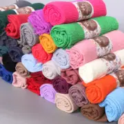 Women's Muslim Cotton Jersey Scarf Shawls Hijab Ladies Scarves Turban 40 Colors