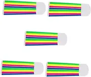 AUTSUPPL 5 Sets Book Annotation Tabs Notebook Tabs Highlighter Strips Tape for Index Note Memory Office
