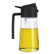2in1 Oil Sprayer Dispenser Cooking Baking BBQ Spray Bottle Kitchen Tool Black