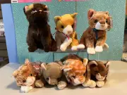 BEANIE BABIES BUNDLE, 7 CATS, SEE NAMES BELOW, NEW, WITH TAGS