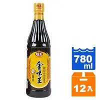 在飛比找Yahoo奇摩購物中心優惠-味王 金味王醬油 780ml (12入)/箱【康鄰超市】