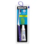 Ultraclean Travel Kit Toothbrush with Toothbrush Cap and Toothpaste, Multi-An...
