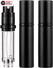 WHOHAO 2PCS Perfume Atomizer Bottle(5Ml), Refillable Portable Mini Perfume Atomi
