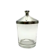Crystal Dappen Dish Glass Nail Acrylic Liquid Powder Jar Container Clear 1oz