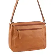 Milleni Ladies Leather Stylish Ladies Crossbody Strap Bag - Cognac