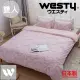 日本西村Westy [優雅必備基本款 法國時代雙人4件組-粉-標準雙人床包組