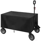 Black Waterproof Wagon Cart Cover Garden Trolley Cover for Folding Trolley New