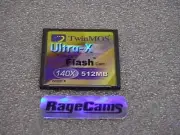 TWINMOS ULTRA X 512MB CF CARD 140X COMPACT FLASH 4 GIG GIGS for RCA LYRA X2400