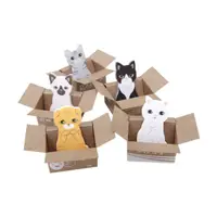 在飛比找蝦皮商城優惠-韓版可愛貓咪紙箱立體造型便利貼(1入)【小三美日】D9243
