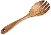 J-Kitchens Wood Server Fork Acacia Wood 10x2.7 inches (25.5 x 6.8 cm) Current Model