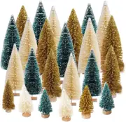 Christmas Trees 24 Pcs Artificial Mini Christmas Trees Miniature Pine Trees 4 Si