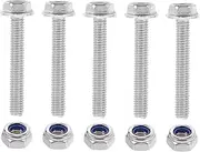 ROMISBABA Stainless Steel Bolts Nuts Assortment 304 Steel Fastening Kit Hexagon Flange for Repair