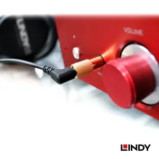 LINDY 林帝 6.3mm立體音源公 轉3.5mm立體音源母 鍍金轉接頭 (20503)