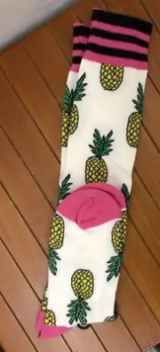 Pineapple Socks Shoe Size 5-11 Amanda Taylor Collection Adults BNWT