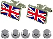 [Select Gifts] Shirt Dress Studs Britain Flag Cufflinks