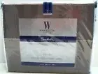 WAMSUTTA 500 Thread Pima Cott TWIN Sheet Set GREY Stripe, NEW