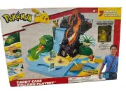 Pokemon Carry Case Volcano Playset With Pikachu Figure New Sealed