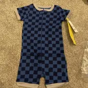 Carter’s Baby 1-Piece Checkered 100% Snug Fit Cotton Zip Romper Pajamas 18 Month