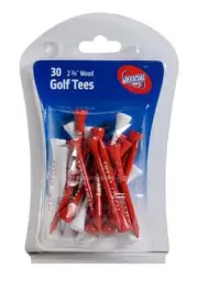 AFL GOLF TEES - SYDNEY SWANS - 30 x 2.25" WOODEN TEES - OFFICIAL AFL PRODUCT
