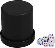 CHILDWEET Dice Cup Set Silent Dice Holder with Lid for Table Games Noise Reduction Box