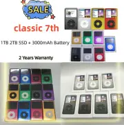 NEW Apple iPod Classic 7th Gen 1TB/ 2TB SSD MP3 - LG 3800mAh Battery- Sealed Box