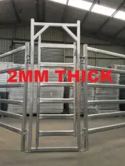 Heavy Duty Cattle Yard Panel Swing Gate 2000 W x 2200 H Cattle Yard Panels