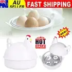Microwave Safety Egg Boiler Steamer Poach Breakfast Boiled 4 Eggs Cooker Kitchen