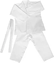 [SAFIGLE] Jeet Do Karate Uniform Taekwondo Uniform Martial Arts Uniform Martial Arts Training Belts Martial Arts Performance Clothing Student Training Uniform Polyester White