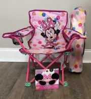 Minnie Mouse Kids Foldable Chair W/Carry Bag & Matching Minnie Mouse Sunglasses
