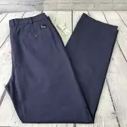 Brooks Brothers Chinos Men’s 36x34 Blue No Cuff Clark Flat Front Straight Fit