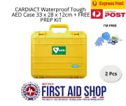 CARDIACT Waterproof Tough AED Case 33 x 28 x 12cm + FREE AED PREP KIT