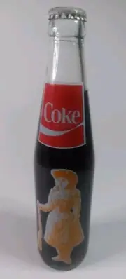 10 OZ COCA COLA COMMEMORATIVE BOTTLE RARE-1985 ANNIE OAKLEY DAYS ONLY 1,085 MADE