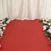 100 feet Red Rayon WEDDING AISLE RUNNER Party Reception Decorations Supplies