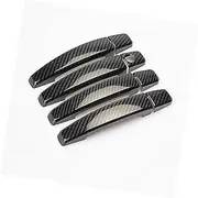 for Opel, Astra H 2004-2009, for Opel, Astra J 2010-2015, for Vauxhall, Chrome Carbon Fiber Car Door Handle Cover Trim Stickers Accessories Chrome Door Handle Cover(Carbon Fiber)