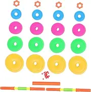TOYANDONA 1 Set Adjustable Plastic Dumbbell for Interactive Gym for Strength Training Exercise for Kindergarten Parent Activities Fun Arm Workout Tool