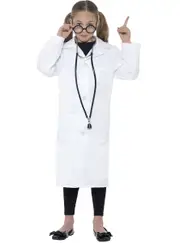 Doctor Lab Coat Girls Fancy Dress Costume