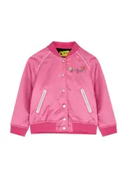 Off-white Kids Funny Flowers Satin Bomber Jacket (4-10 Years) - Pink - 06YR (6 Years) 06YR (6 years)