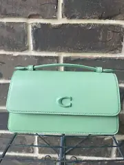 NWT$350 Coach Juno Crossbody Monochrome Pale Pistachio CR706 glovetanned leather