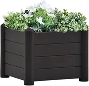 Garden Raised Bed PP Anthracite 43x43x35 cm,Pots & Planters-313973