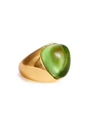 Kenneth Jay Lane Polished Crystal-embellished Ring - Green ONE SIZE